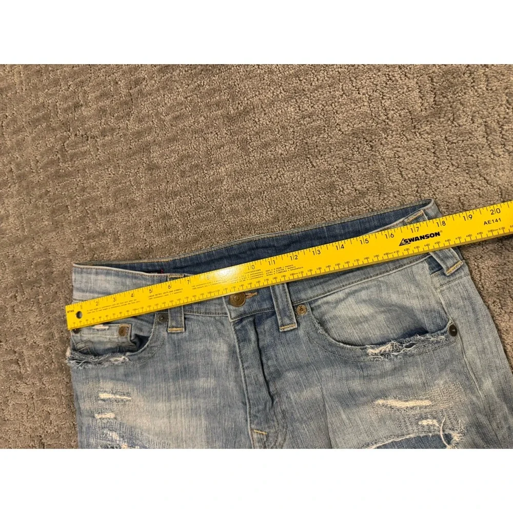 True Religion Mick 33/30 Jeans Slouchy Distressed (E)